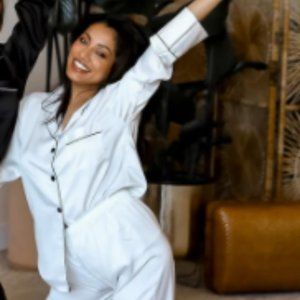 White Pajama Set - Bridal, Size L